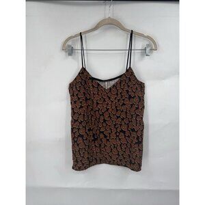 Scotch And Soda Raffia Town Top Camisole Women Medium Black Brown Bohemian